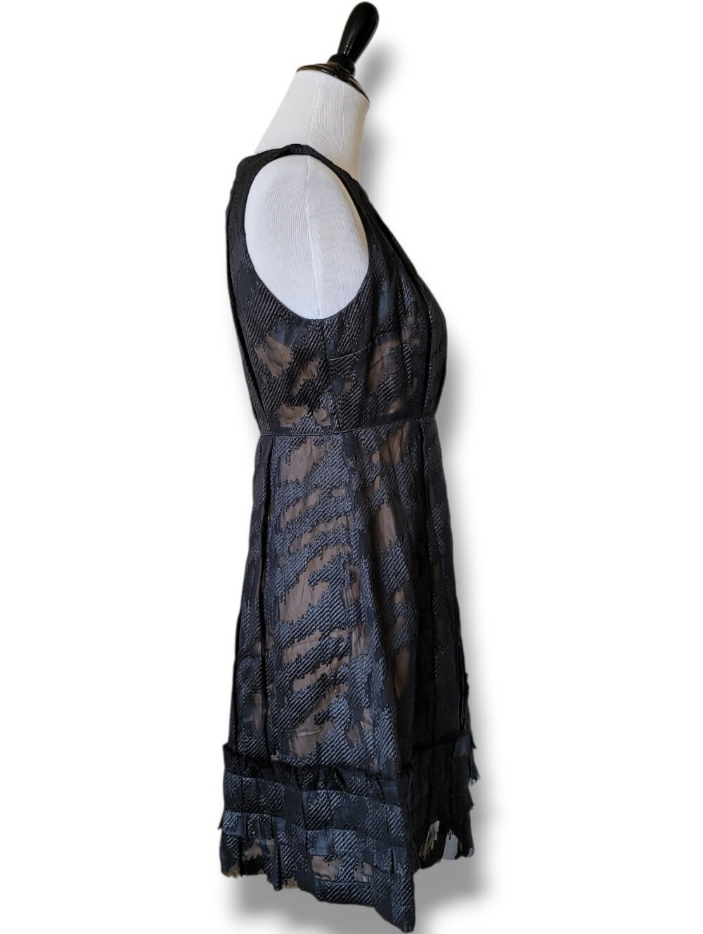L.A.M.B. Gwen Stefani 2007 Collection Black High Waist Goth Grunge Mini Dress 6 - Picture 2 of 7